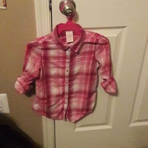 Faded Glory Girls flannel top